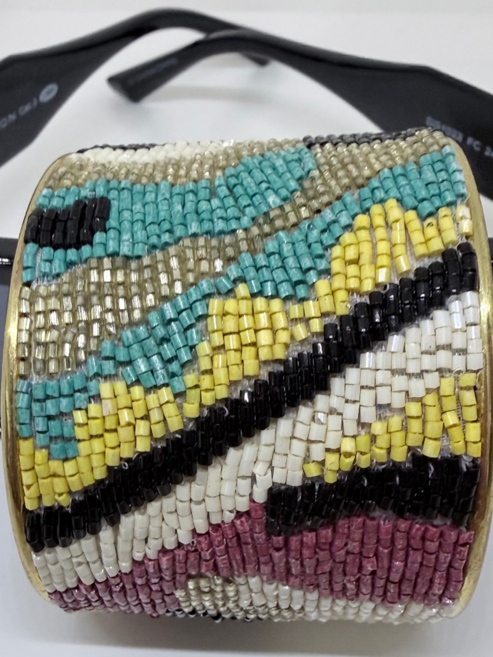 Multi-Colored Beaded Wide Cuff. Boho chic. Southwestern. Glam!